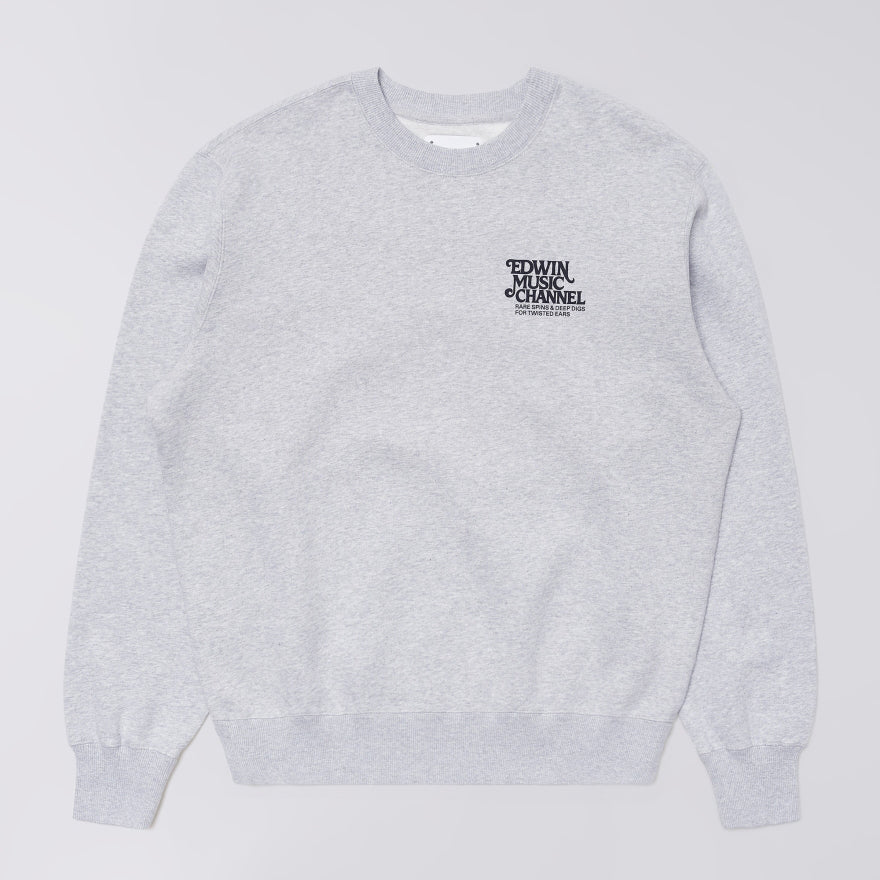Edwin Rare Spins Sweat - Grey Marl