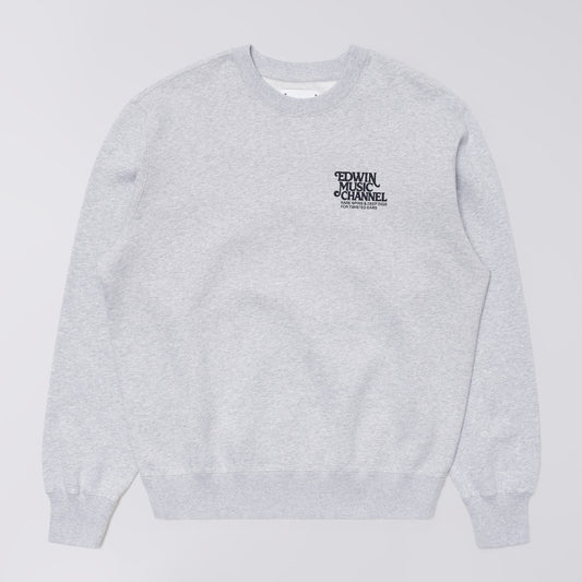 Edwin Rare Spins Sweat - Grey Marl