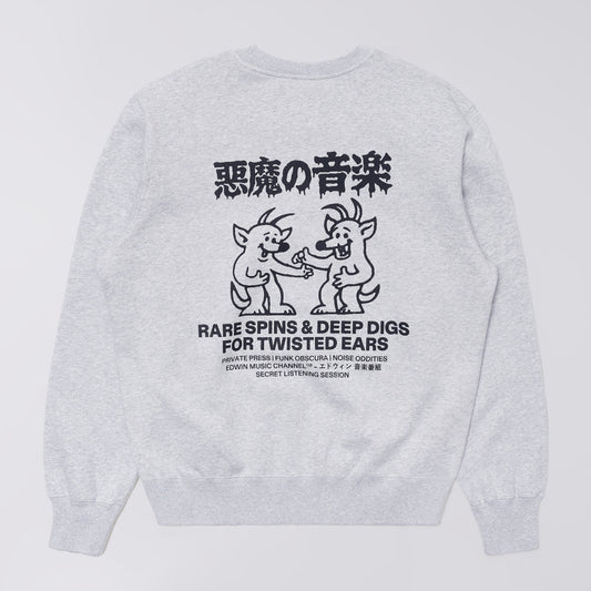 Edwin Rare Spins Sweat - Grey Marl
