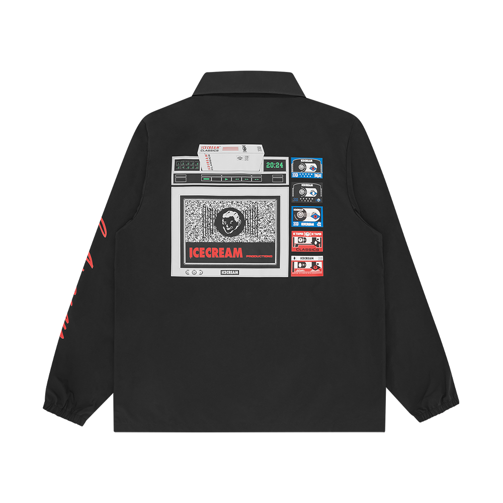ICECREAM ICTV Coach Jacket - Black