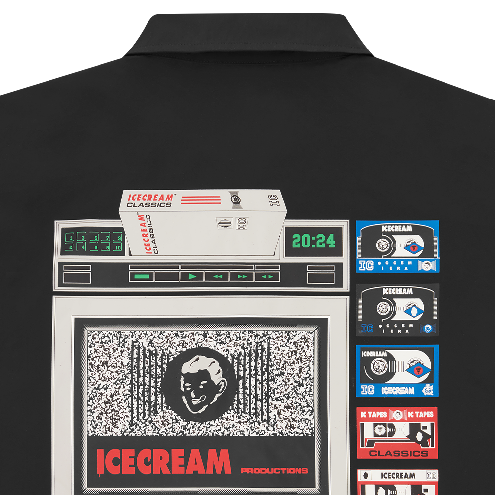 ICECREAM ICTV Coach Jacket - Black