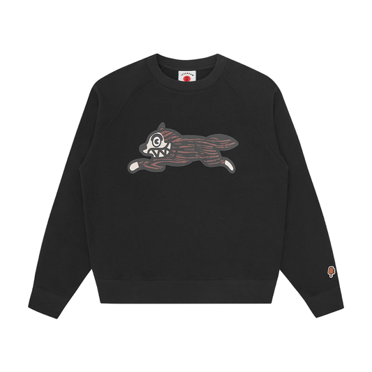 ICECREAM Woodgrain Running Dog Crew