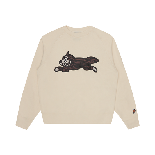 ICECREAM Woodgrain Running Dog Crew