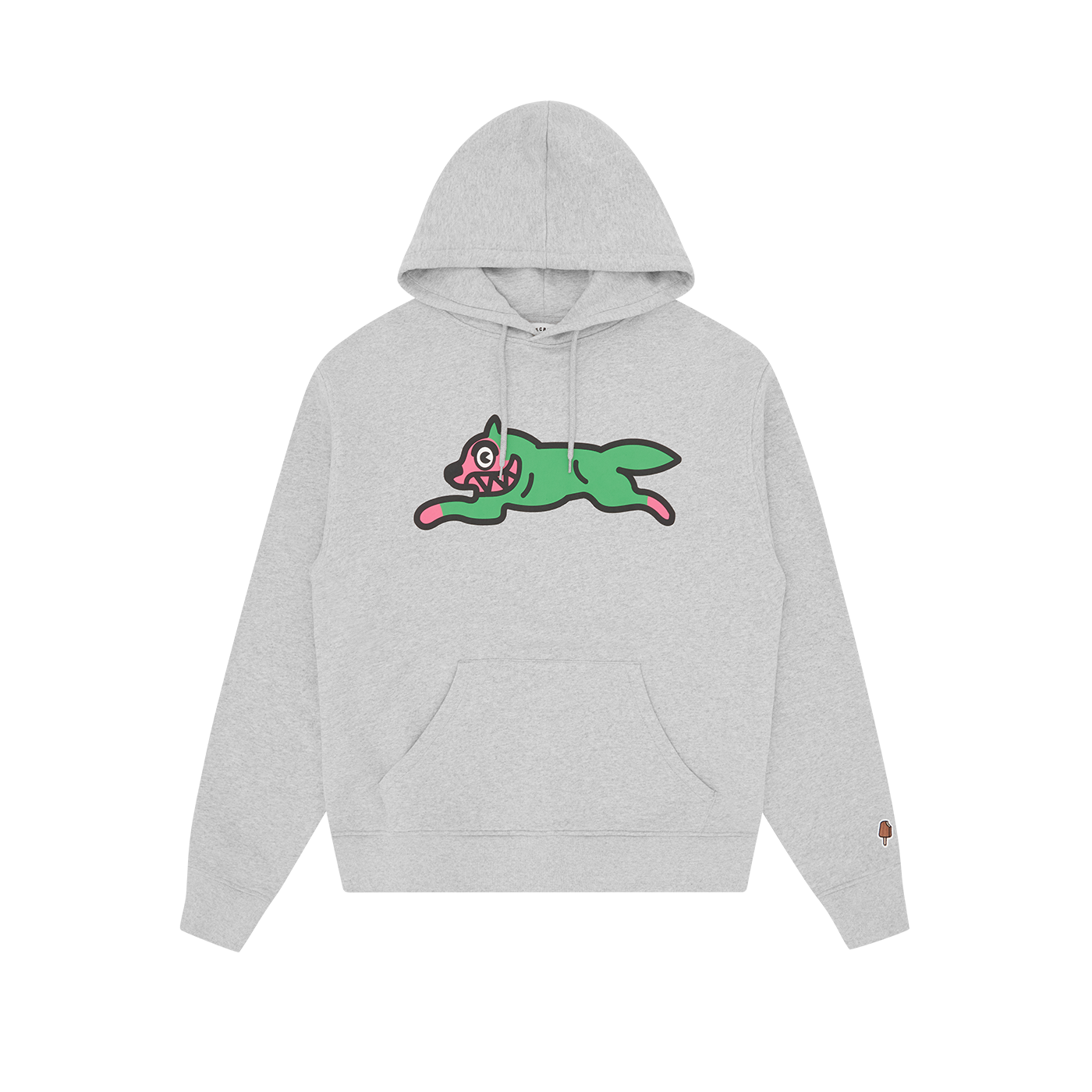 ICECREAM Running Dog Popover Hoodie - Heather Grey