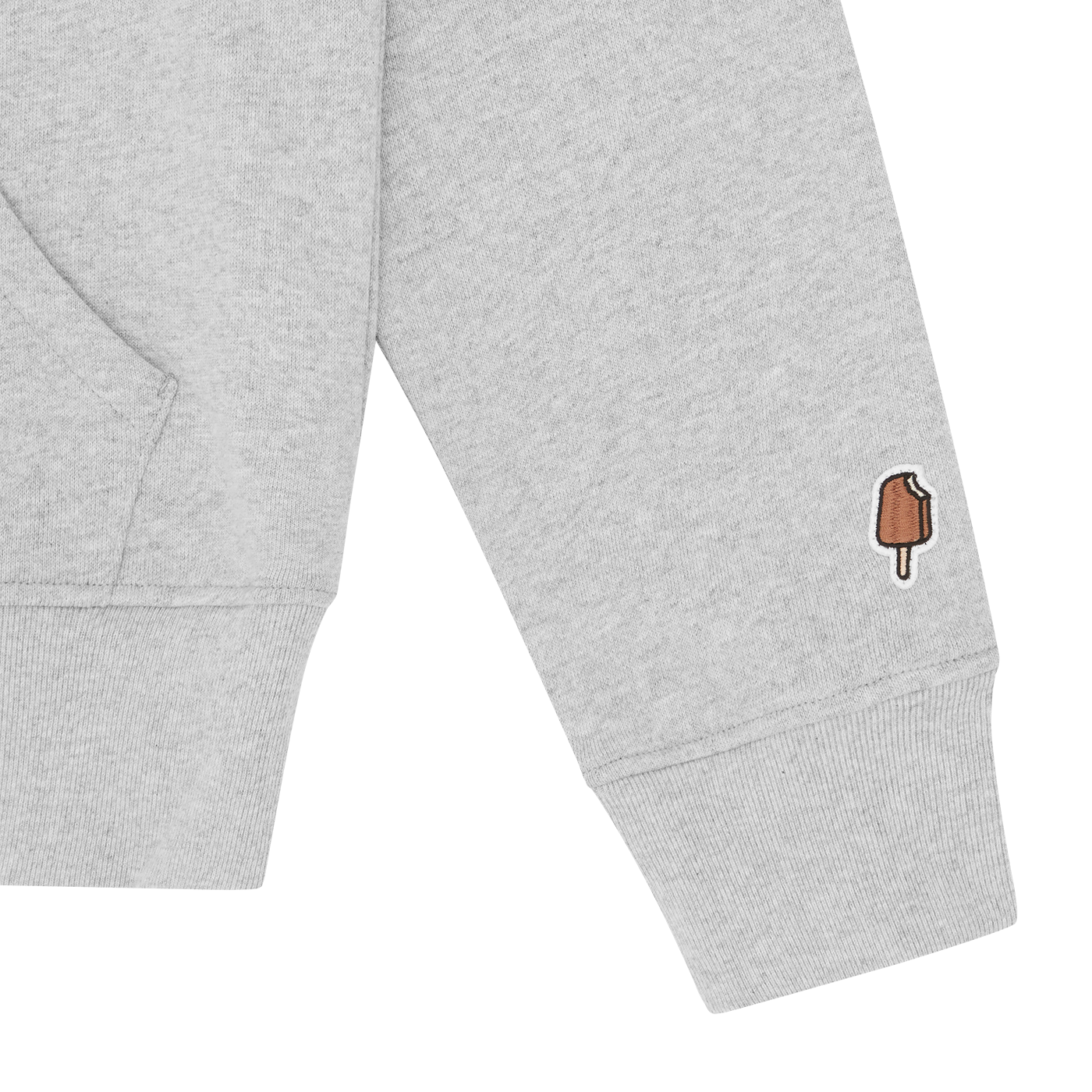 ICECREAM Running Dog Popover Hoodie - Heather Grey