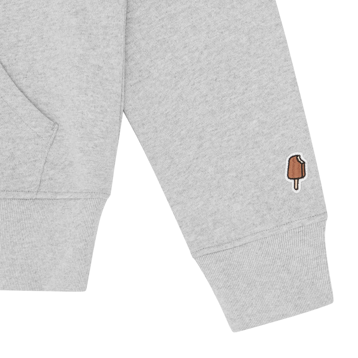 ICECREAM Running Dog Popover Hoodie - Heather Grey
