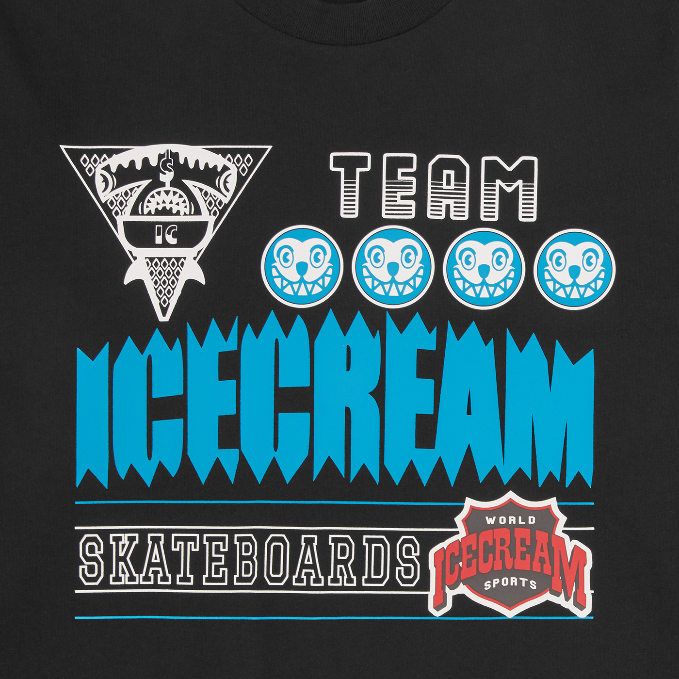 ICECREAM Team Icecream LS T-shirt - Black