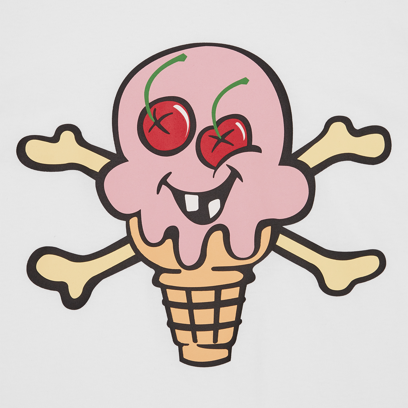 ICECREAM Cones & Bones T-Shirt - White