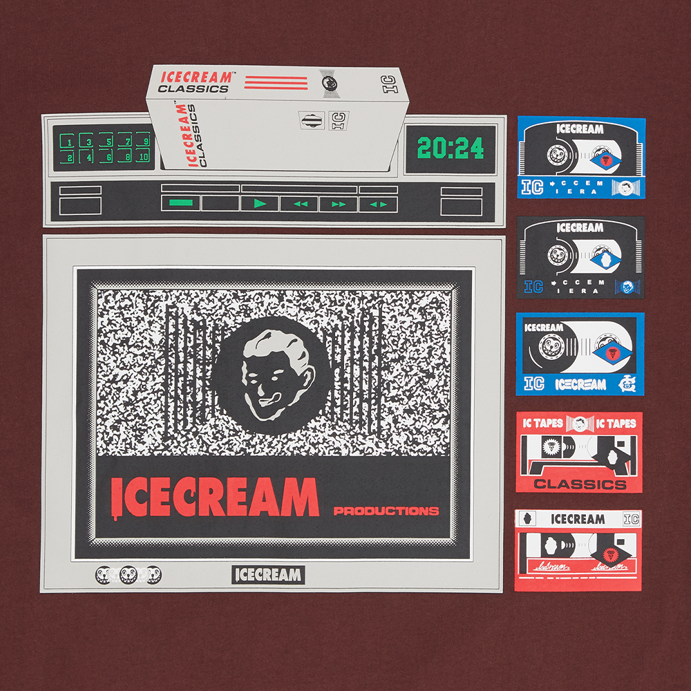 ICECREAM ICTV T-Shirt - Brown