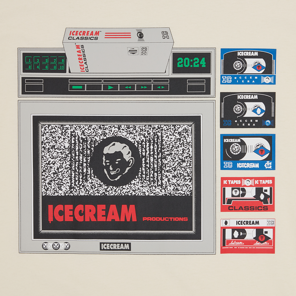ICECREAM ICTV T-Shirt - Ecru