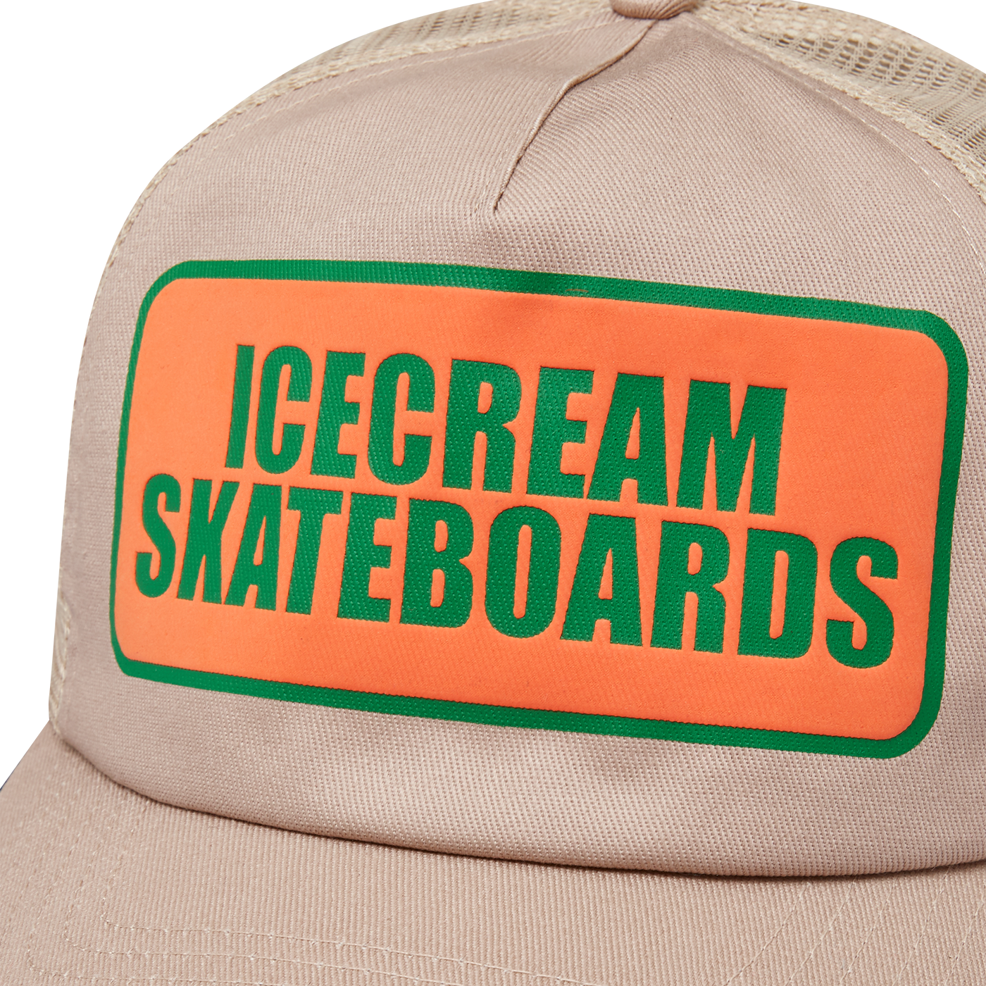 ICECREAM Skateboard Trucker Cap - Beige