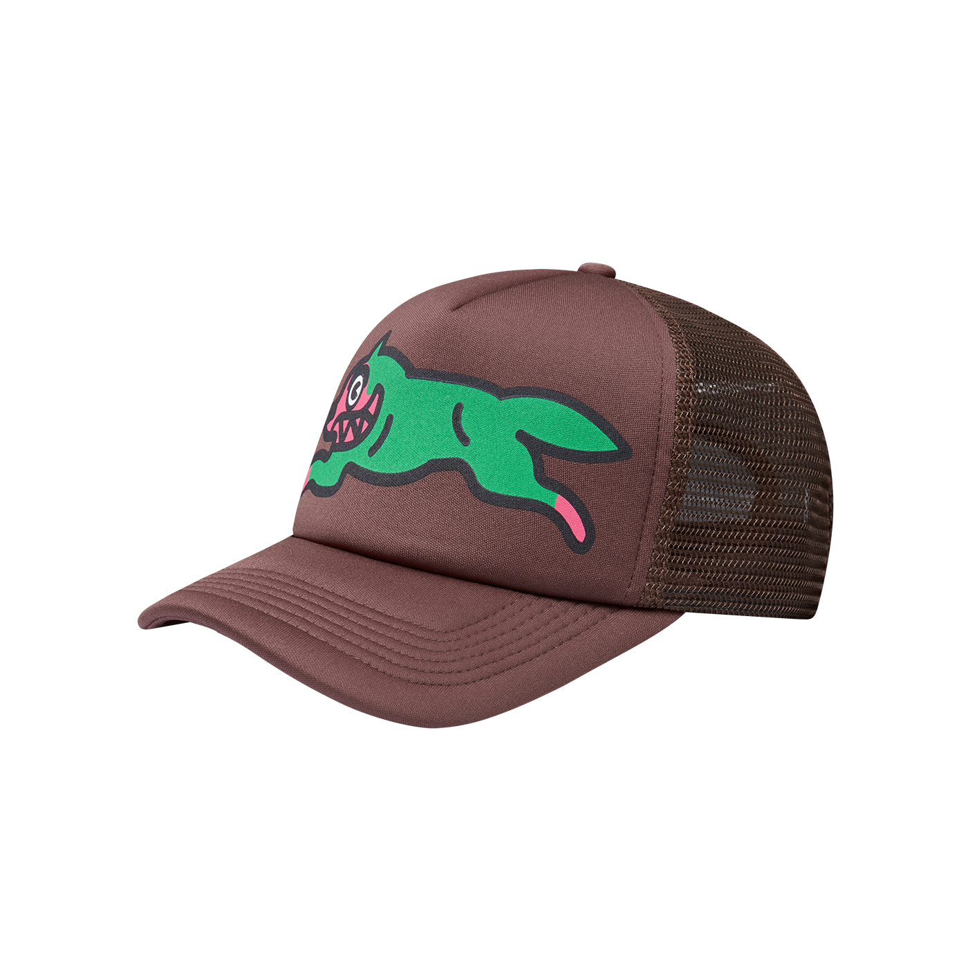 ICECREAM Running Dog Trucker Cap - Brown