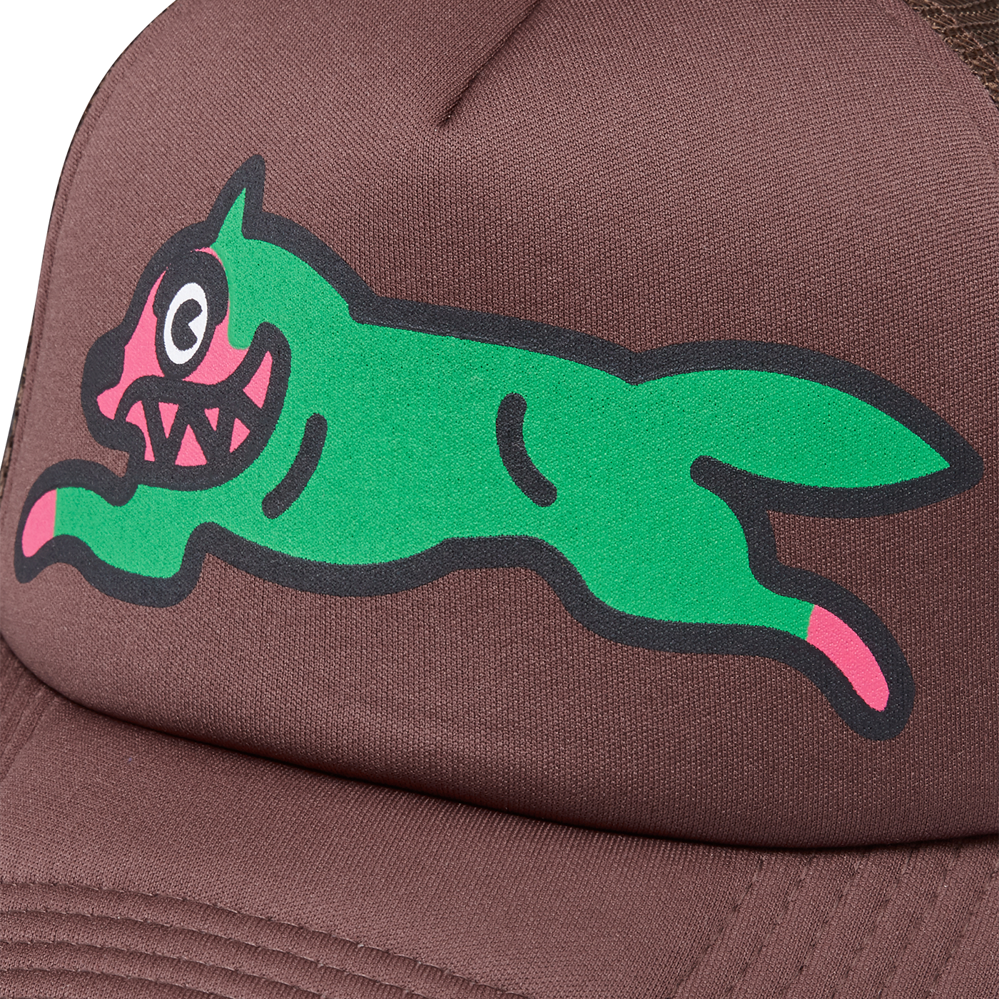 ICECREAM Running Dog Trucker Cap - Brown