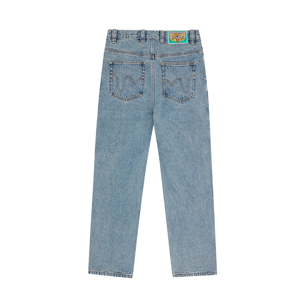 ICECREAM Check Lined Denim Pant - Vintage Wash