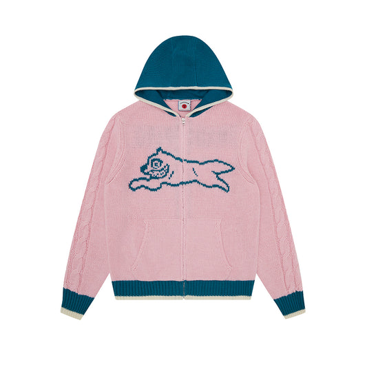 ICECREAM Running Dog Knitted Zip Thru