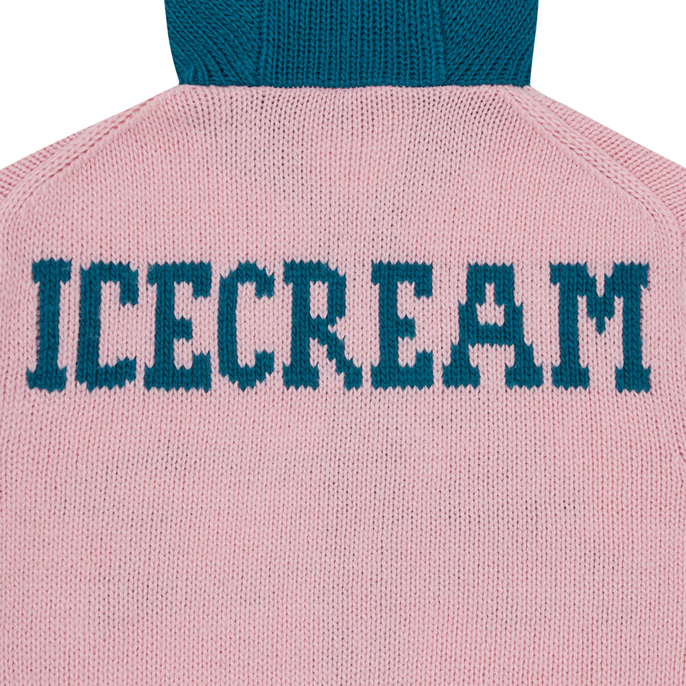 ICECREAM Running Dog Knitted Zip Thru