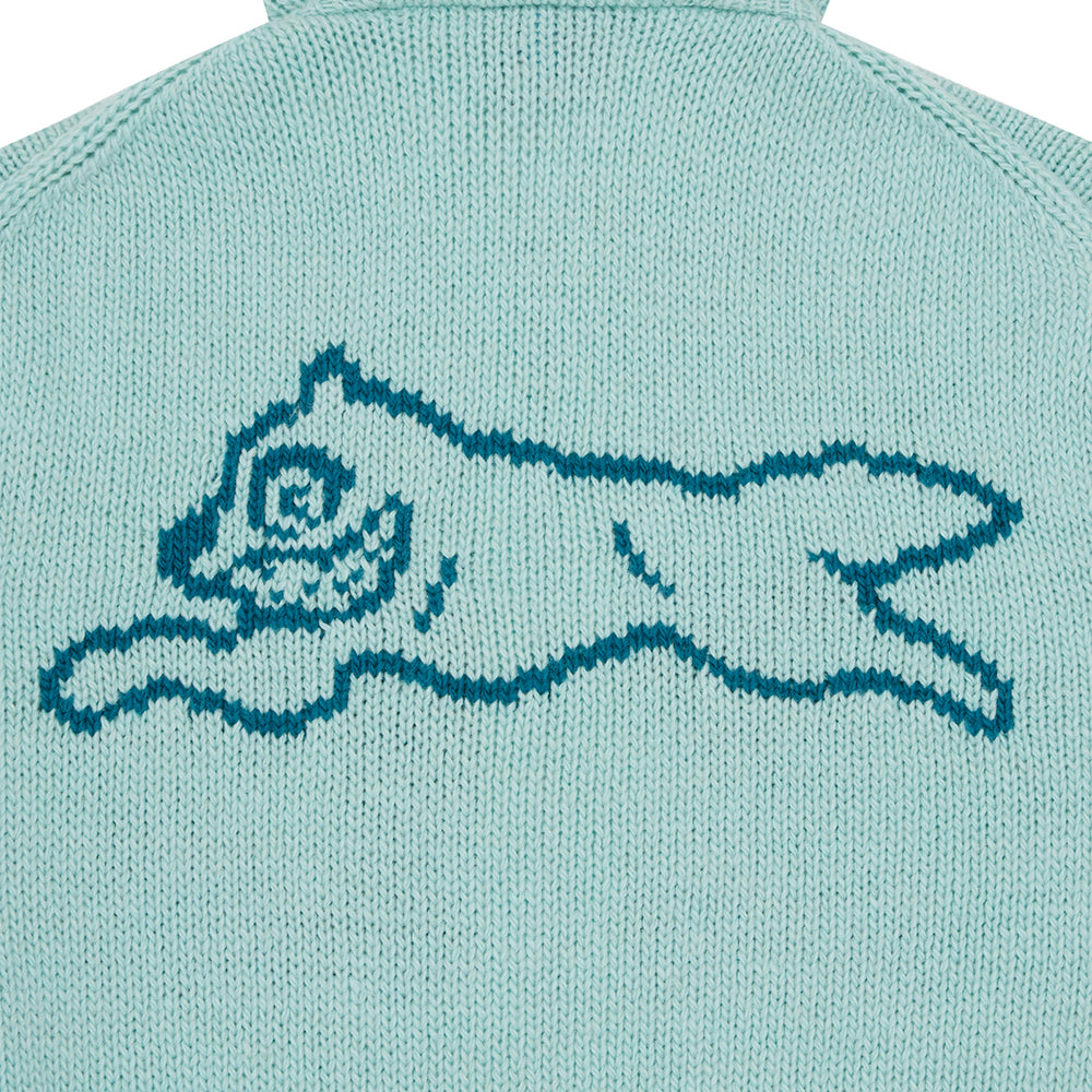 ICECREAM Running Dog Knit Zip Thru - Teal