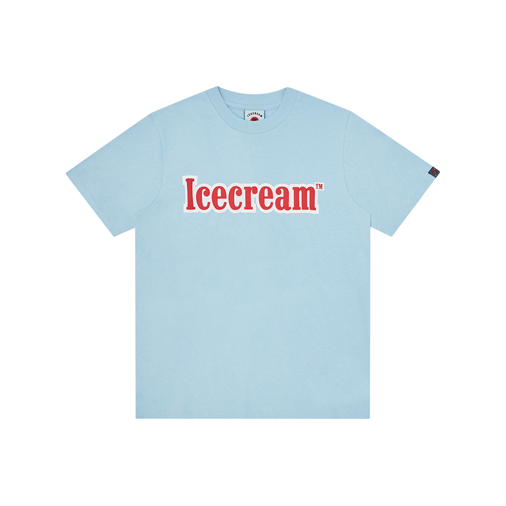 ICECREAM Puff Print Icecream T-Shirt - Blue