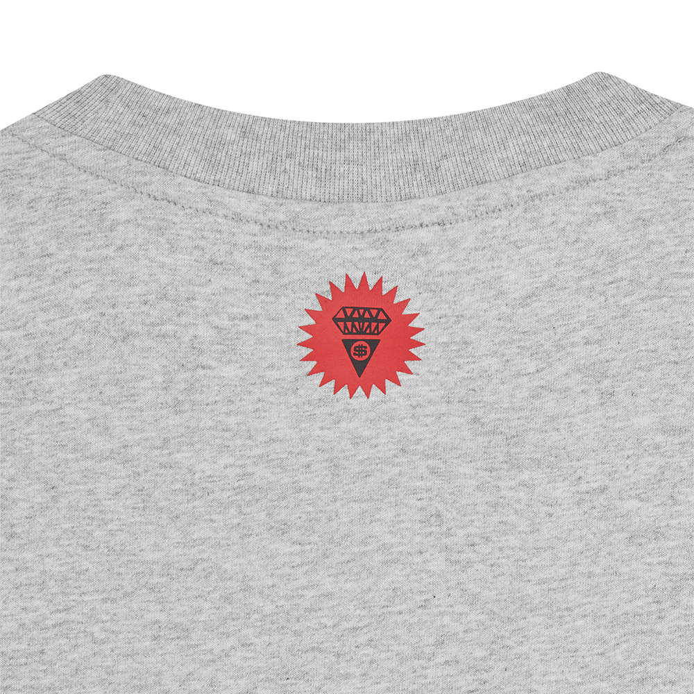 ICECREAM Puff Print Icecream T-Shirt - Heather Grey