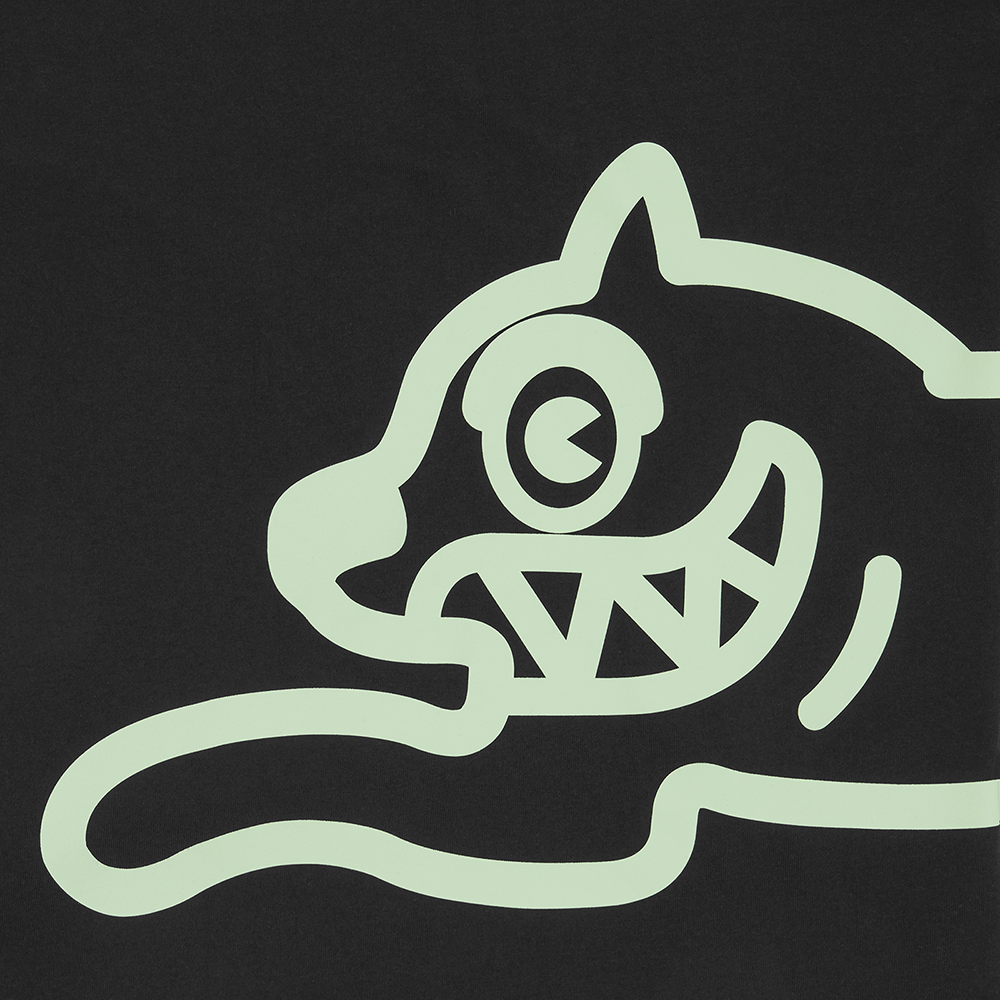 ICECREAM Jumbo Running Dog T-Shirt - Black