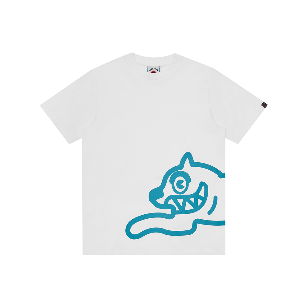 ICECREAM Jumbo Running Dog T-Shirt - White