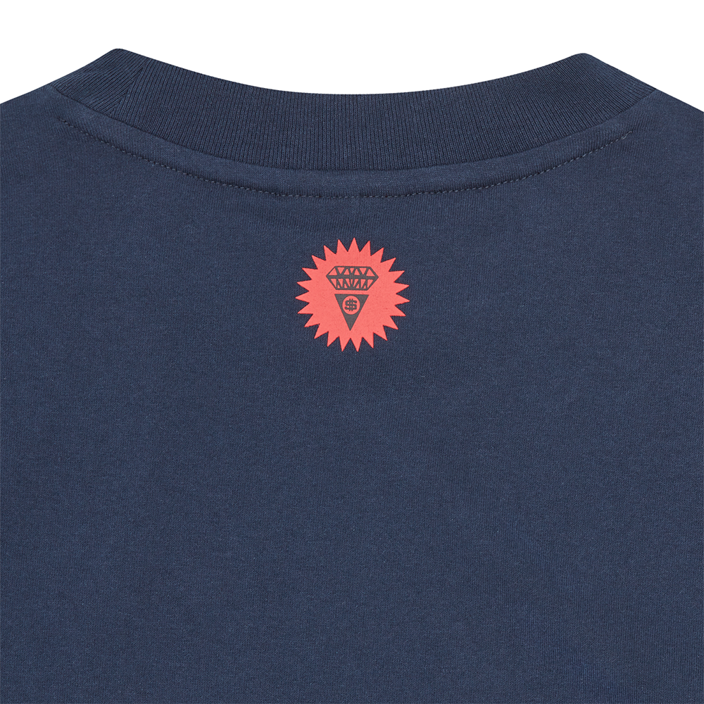 ICECREAM Small Running Dog T-Shirt - Navy