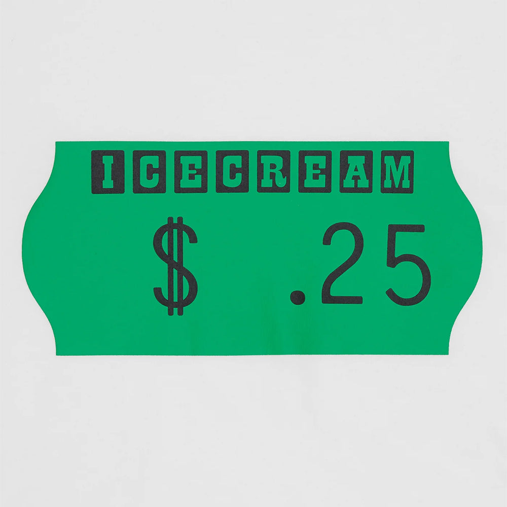 ICECREAM Sticker T-Shirt - White