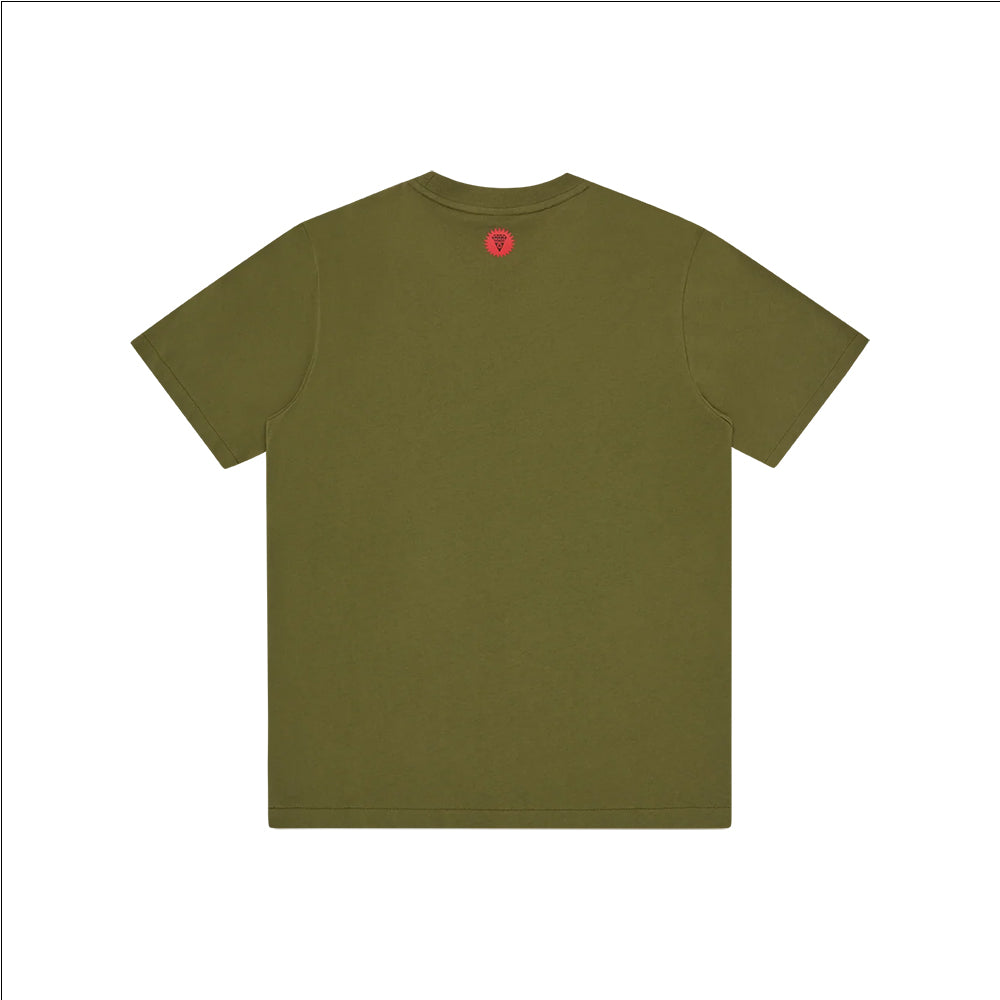 ICECREAM Spray Paint Running Dog Tee - Green