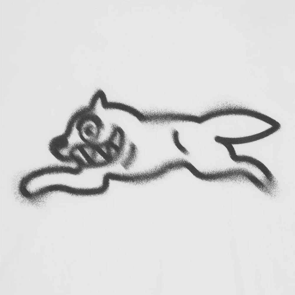 ICECREAM Spray Paint Running Dog Tee - White
