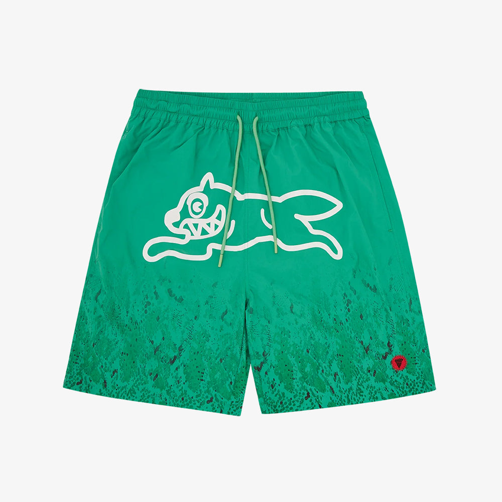 ICECREAM Gradient Snakeskin RD Swim Shorts - Green