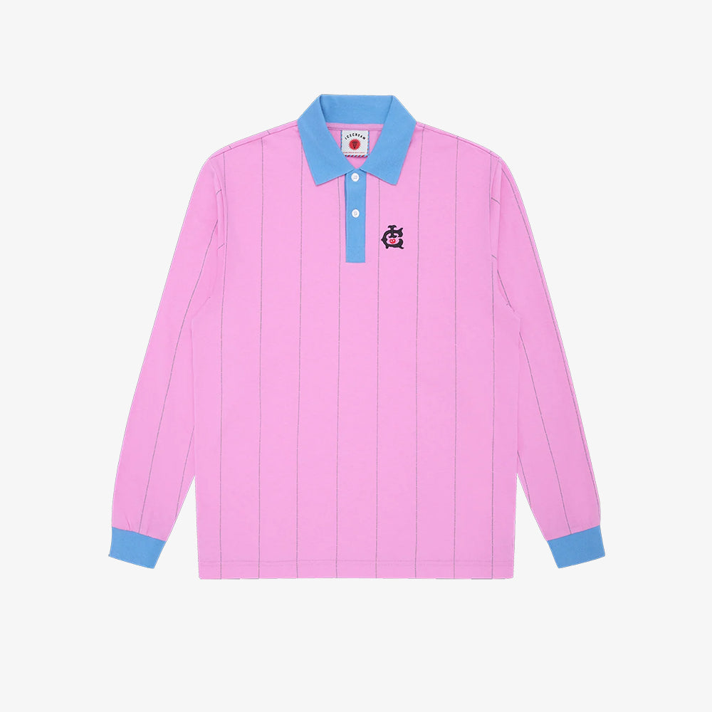 ICECREAM Team IC Pinstripe LS Shirt - Pink
