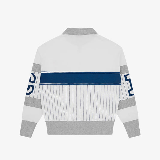 ICECREAM IC Cubs Collared Quarter Zip - White Blue