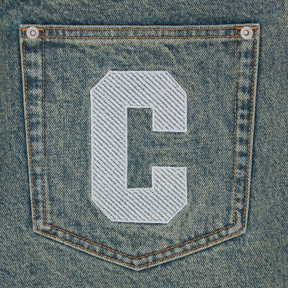 ICECREAM Running Dog Denim Shorts - Vintage Wash