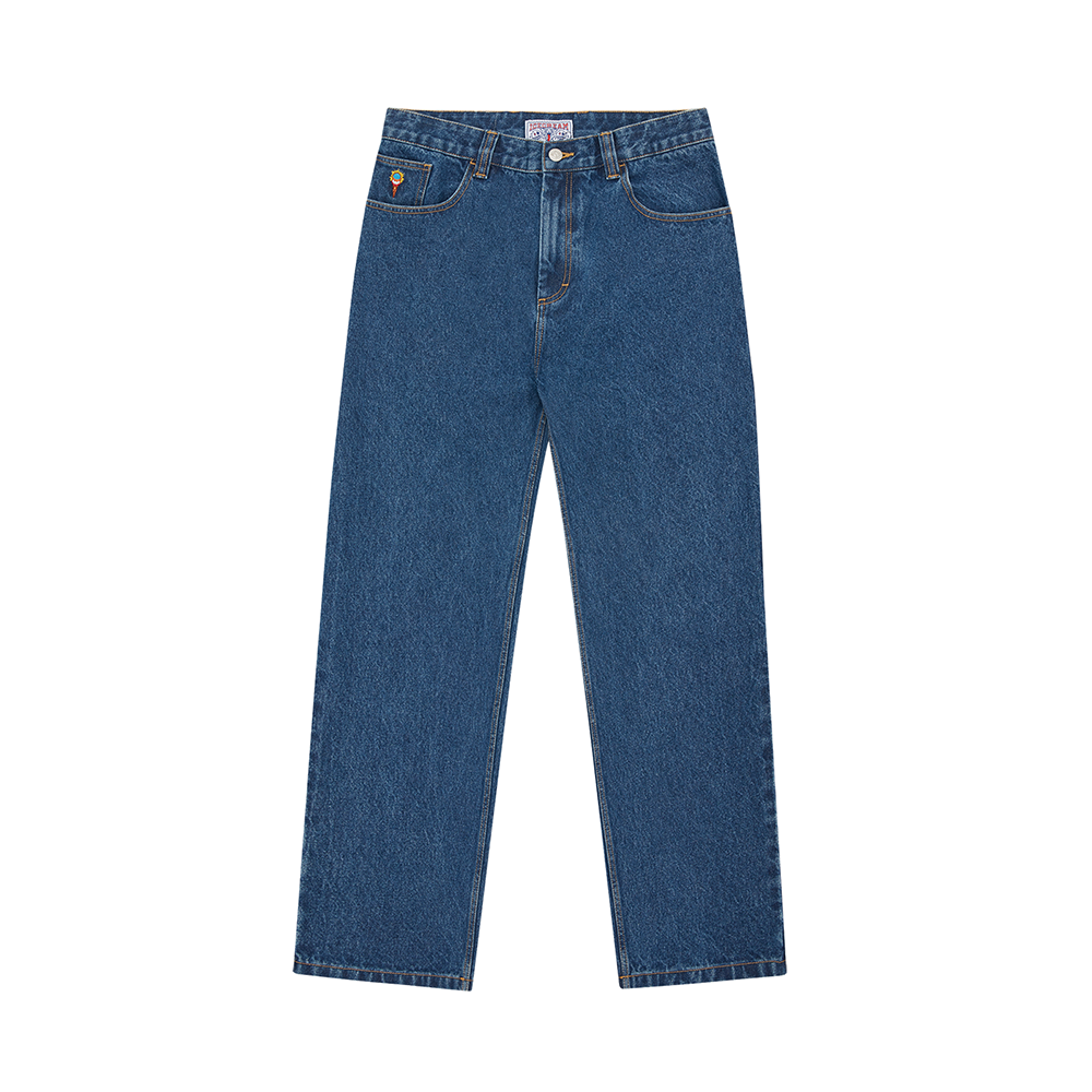 ICECREAM Double Scoop Apple Denim Pant - Mid Wash Blue