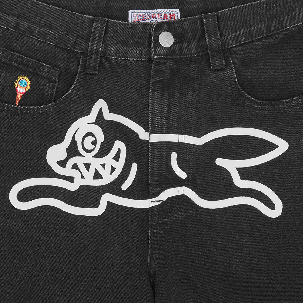 ICECREAM Running Dog Triple Scoop Denim - Black