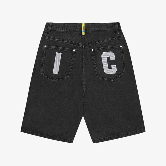 ICECREAM Running Dog Triple Scoop Short - Black Denim
