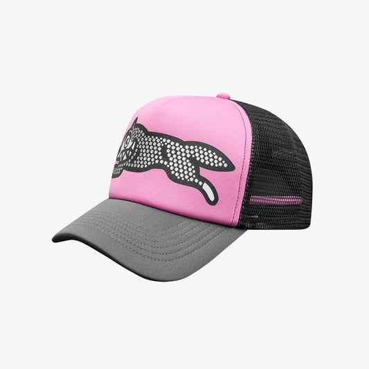 ICECREAM Glitter Running Dog Trucker Cap - Pink Grey