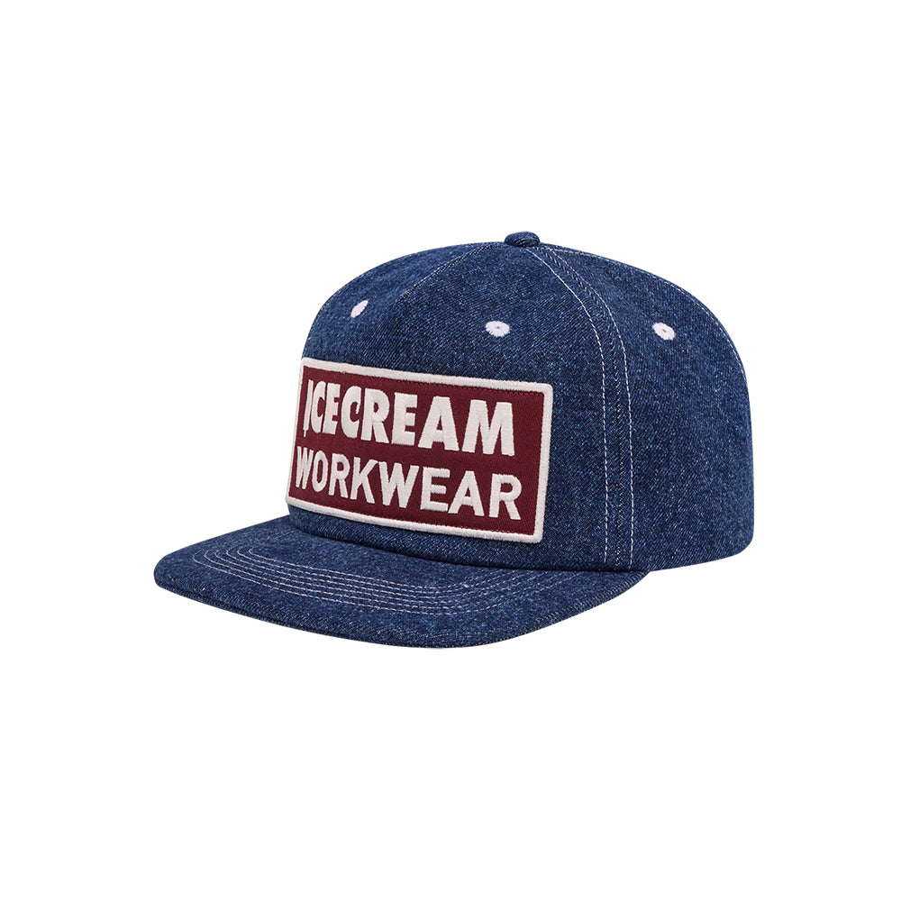 ICECREAM Workwear Denim Fitted Cap - Indigo