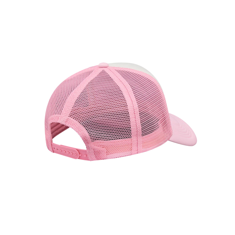 ICECREAM Running Dog Embossed Cap - Pink White