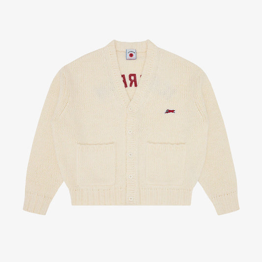 ICECREAM College Knitted Cardigan - Ecru