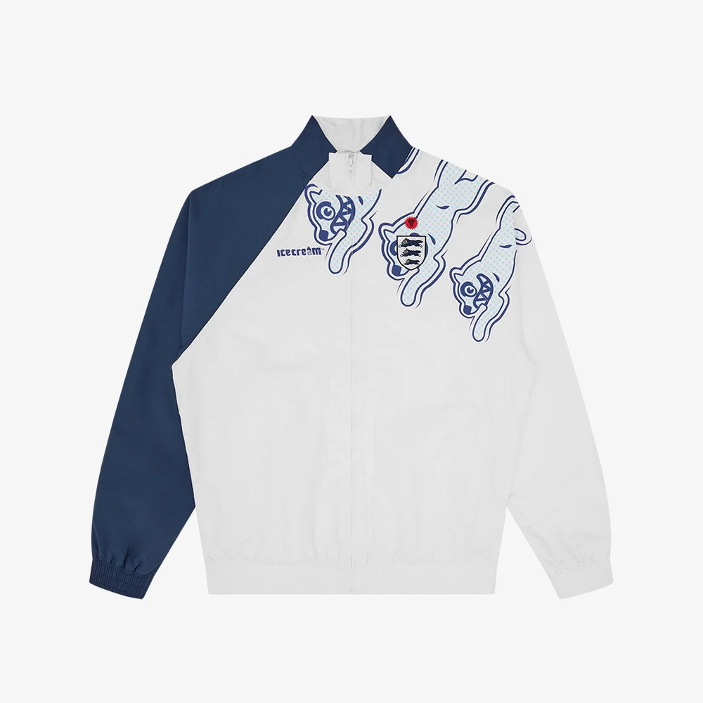 ICECREAM Running Dog Panelled Track Top - White