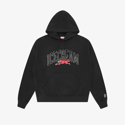 ICECREAM College PO Applique Hood - Black