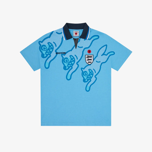ICECREAM Running Dog Football Shirt - Blue