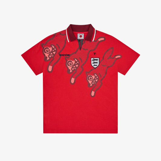 ICECREAM Running Dog Football Shirt - Red