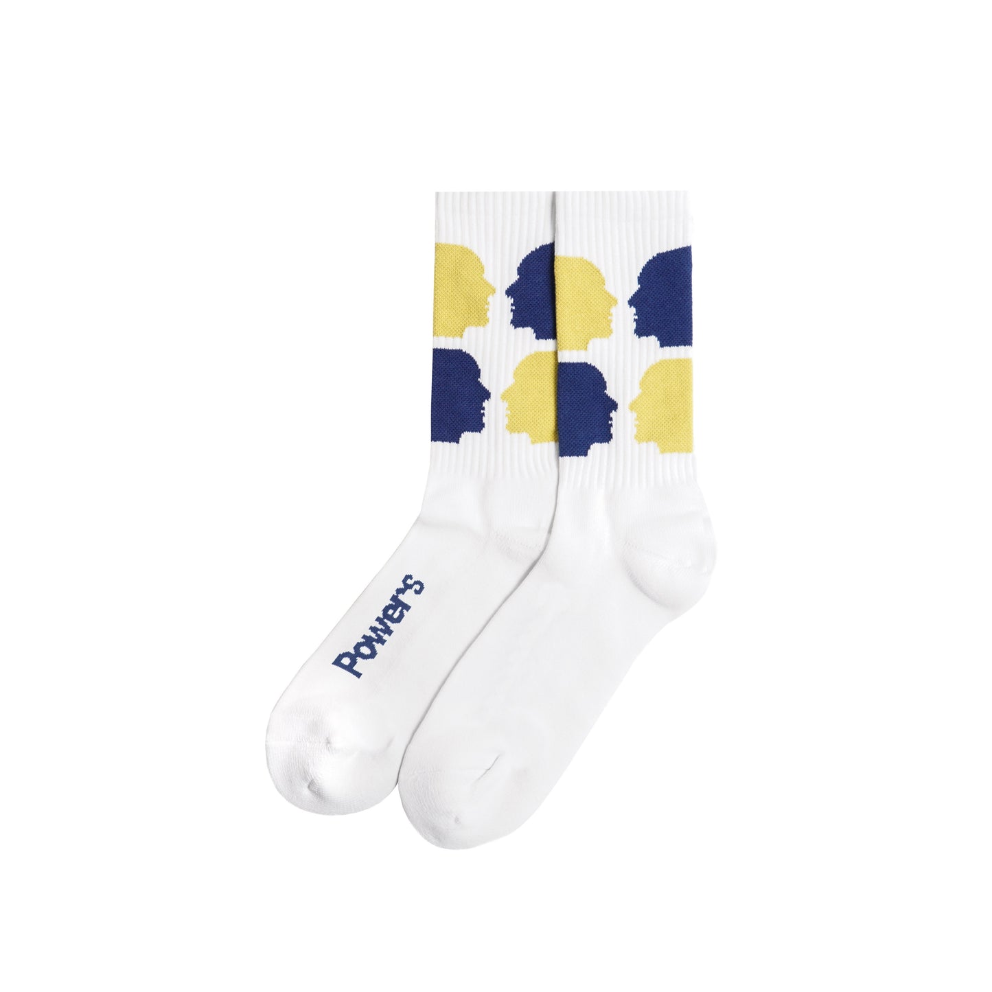 Powers Face 2 Face Striped 2 Pack Socks - Black