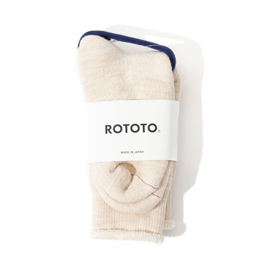 RoToTo Double Face Socks - Oatmeal