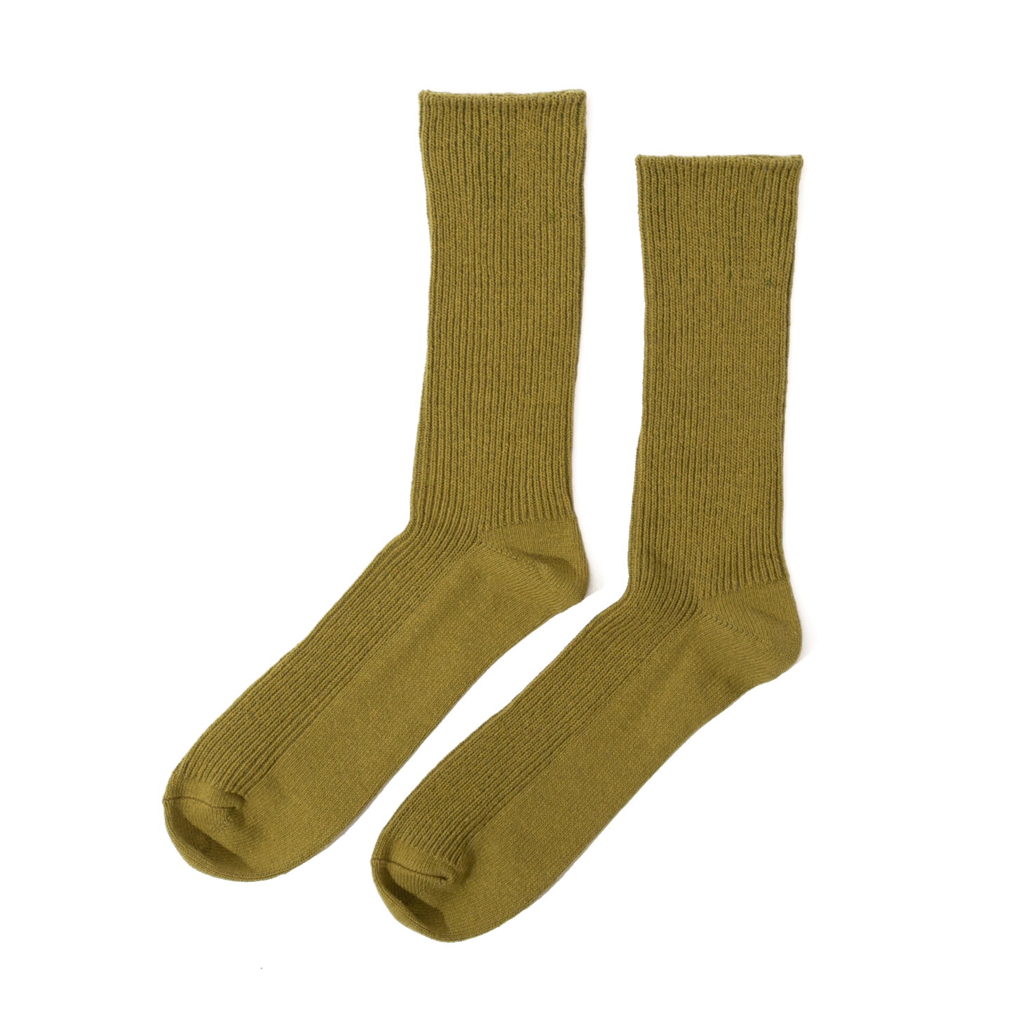 RoToTo Recycled Cotton Rib Socks - Orange