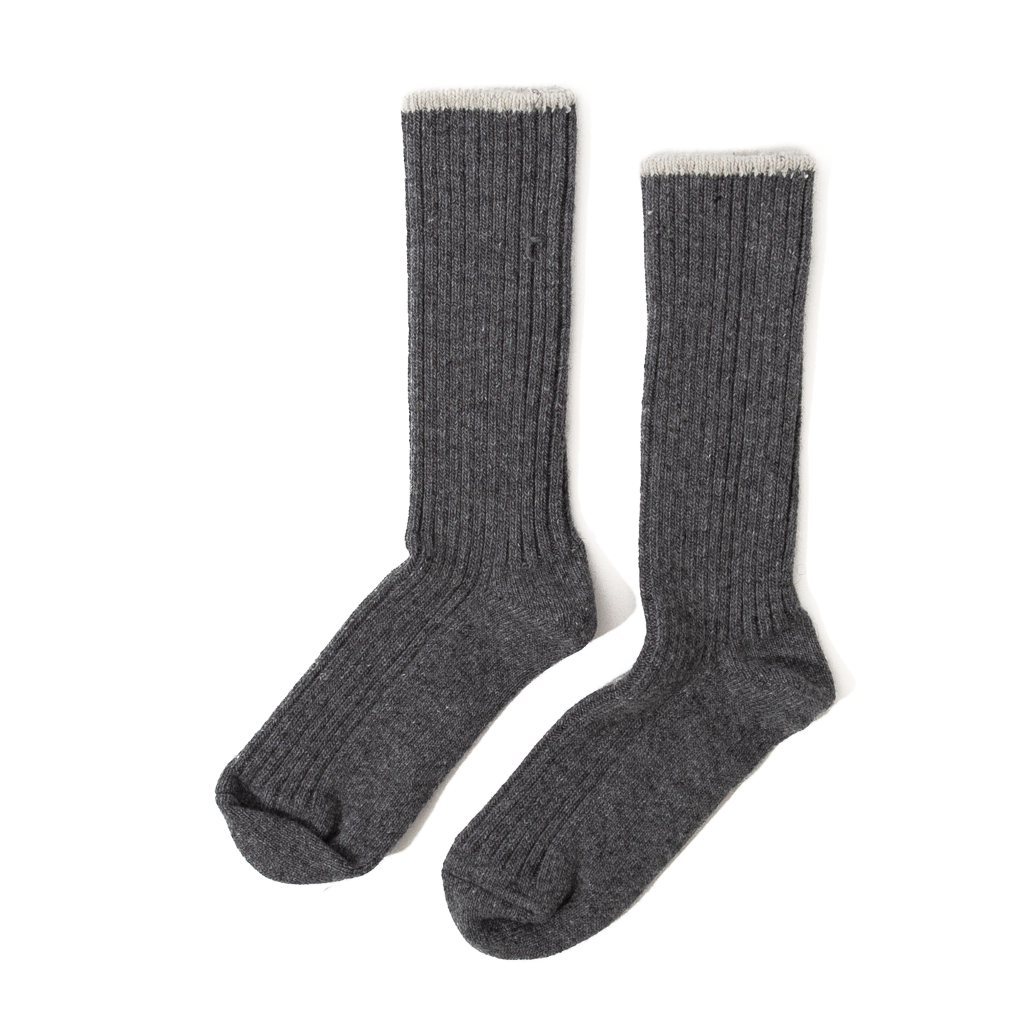 RoToTo Recycle W/PL Ribbed Crew Socks - Navy