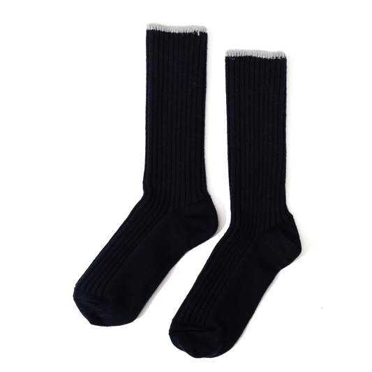 RoToTo Recycle W/PL Ribbed Crew Socks