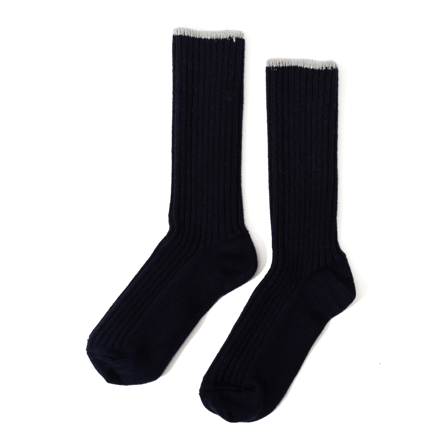 RoToTo Recycle W/PL Ribbed Crew Socks - Dark Olive